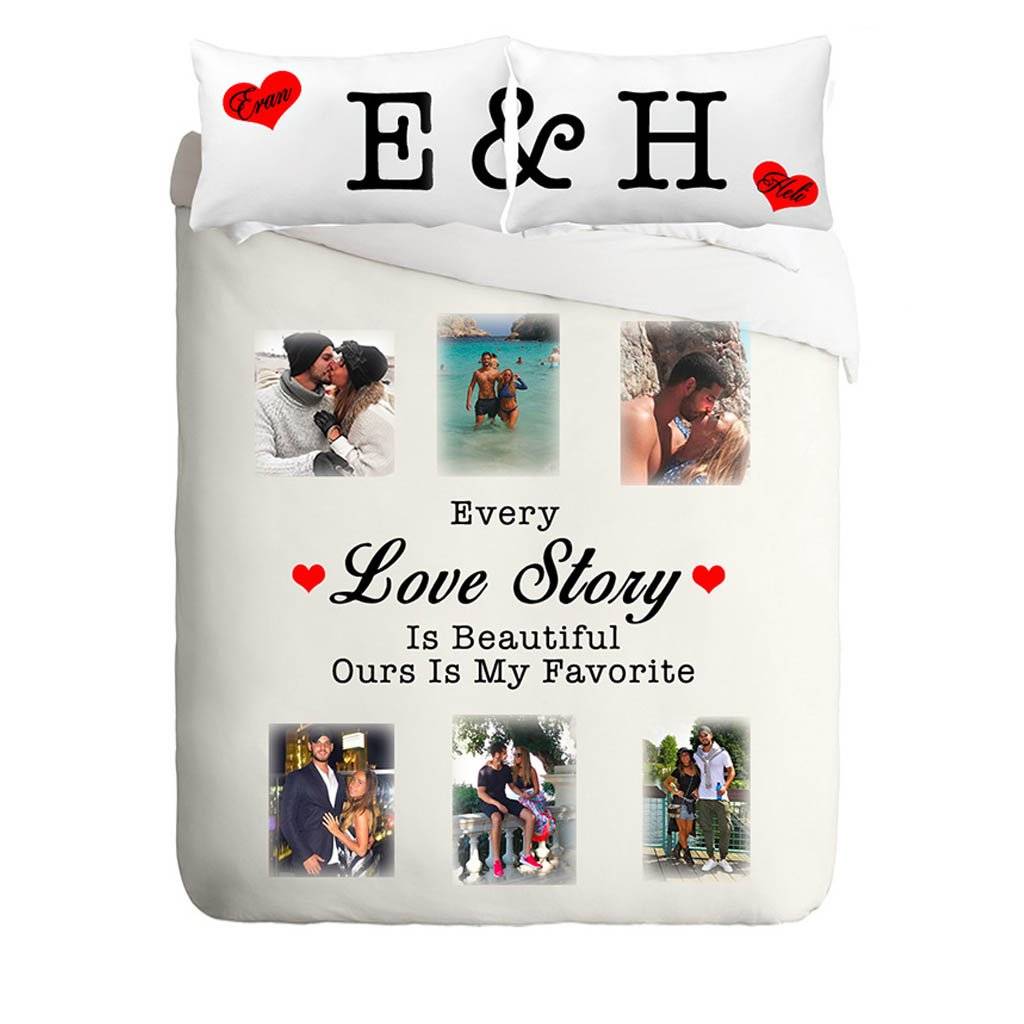 מצעים מודפסים עם תמונות שלכם