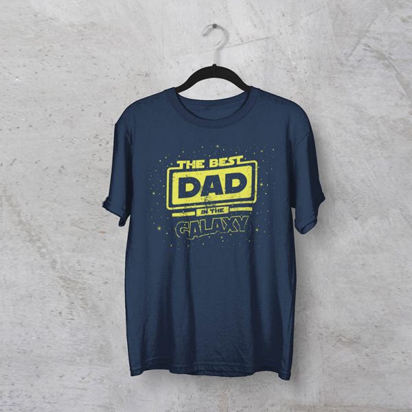 חולצה מודפסת לגבר “Galaxy Dad”