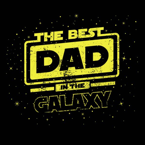 חולצה מודפסת לגבר "Galaxy Dad"