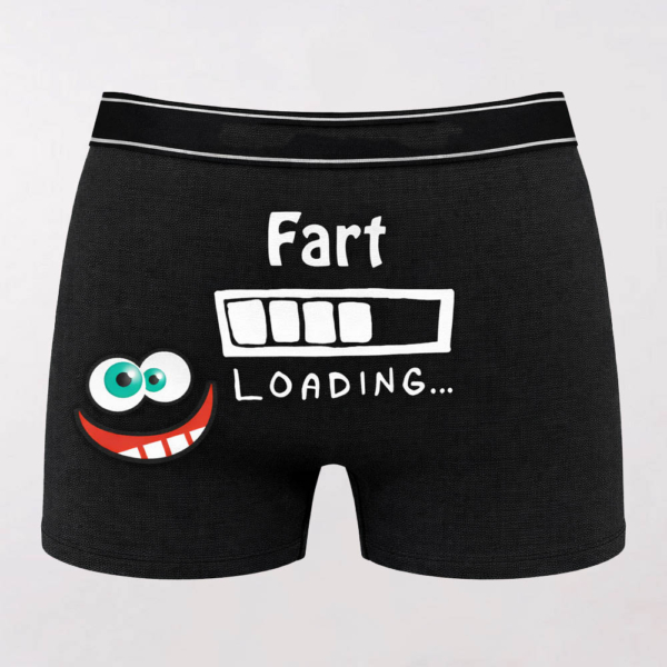 בוקסר עם הדפסה "Fart Loading"