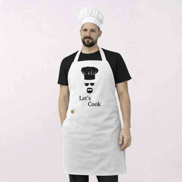 סינר "Let's cook" מותג [Worker]