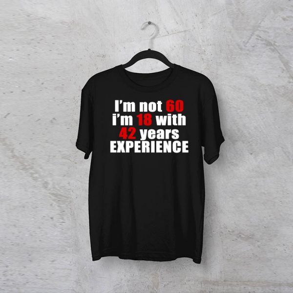 חולצה מודפסת לגבר "Experience"