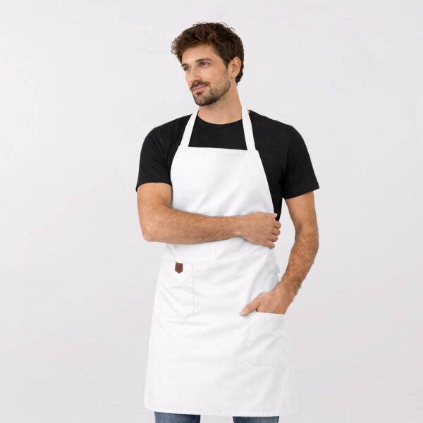 סינר לבן בעיצוב עצמי [מותג Worker]