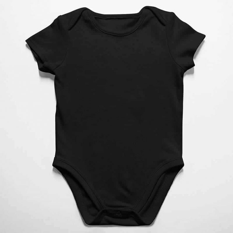 הדפסה על בגד תינוק שחור