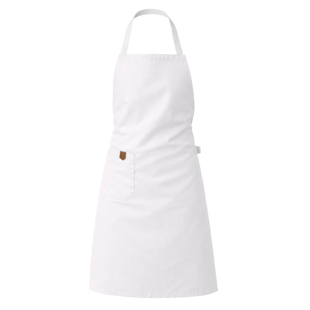 סינר לבן וורקר עם הדפסה