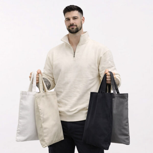 תיק ספר – תיק צד בעיצוב אישי מכותנה איכותית 40×44