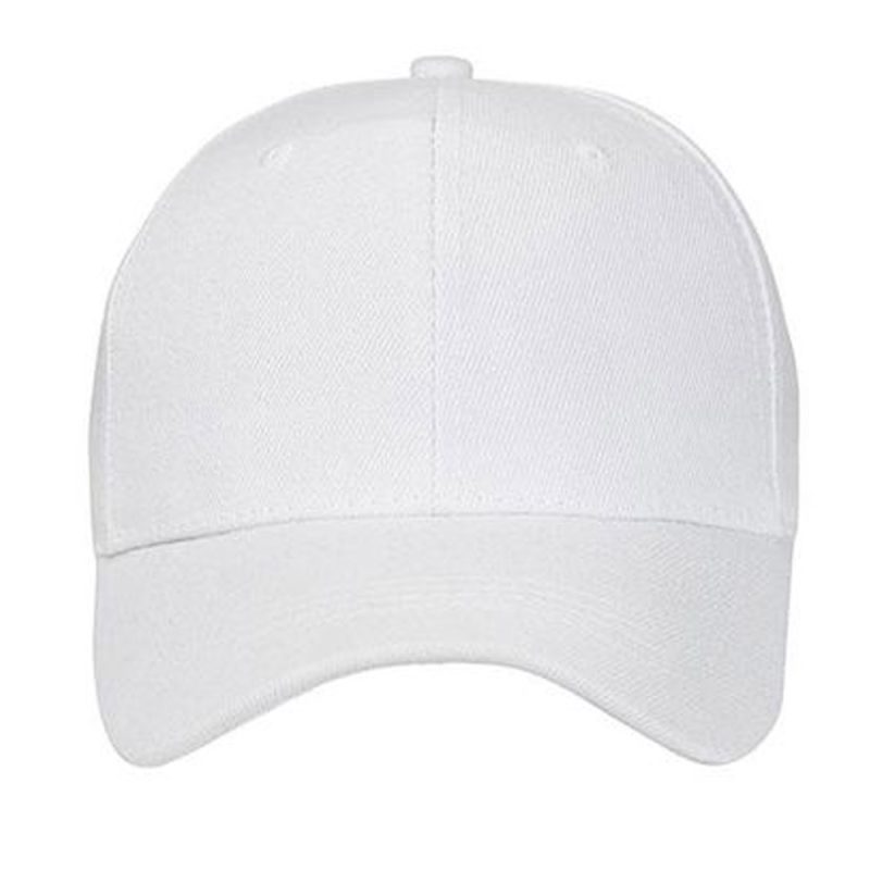 כובע בייסבול לבן עם הדפסה בהתאמה אישית