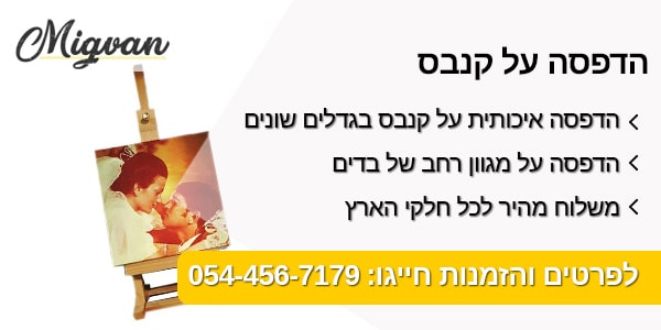 מגוון הדפסה על קנבס