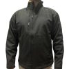 ⁦מעיל סופטשל שחור מותג T-Wear  [הדפסה על שני צדדים]⁩ – תמונה ⁦4⁩