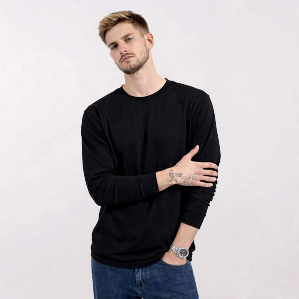 חולצת כותנה איכותית T-Wear שרוול ארוך [הדפסה על צד אחד]