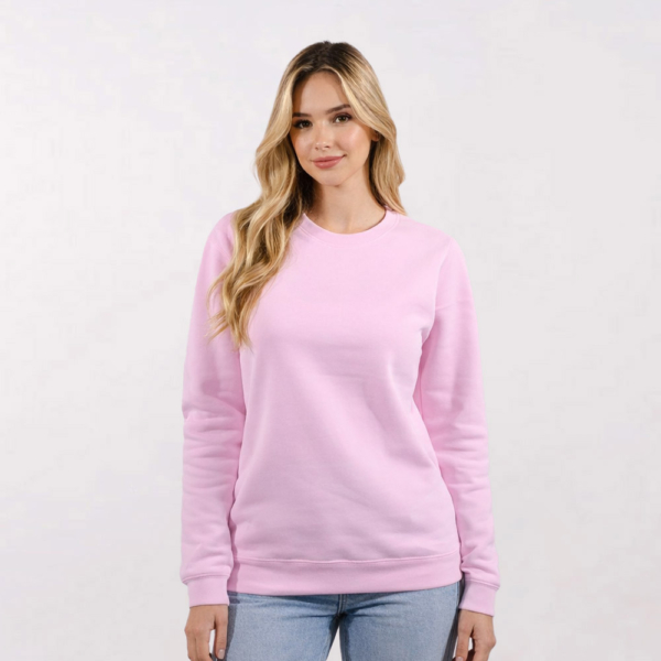 סווטשירט כותנה ופוליאסטר איכותי בעיצוב עצמי [הדפסה על צד אחד]