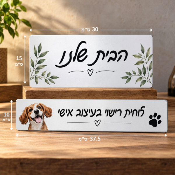 לוחית רישוי בהתאמה אישית