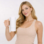 ספל בירה לבן