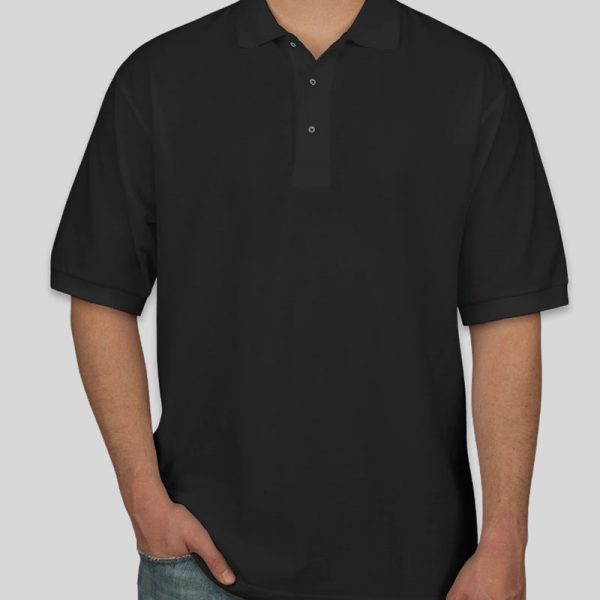 חולצת פולו בצבע שחור גזרת גברים [מותג Tagos]