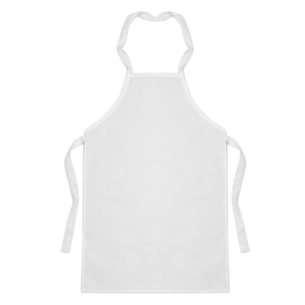 סינר ילדים לבן עם הדפסה בהתאמה אישית