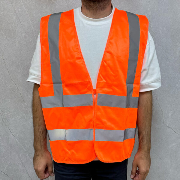 אפוד זוהר תקני עם הדפסה