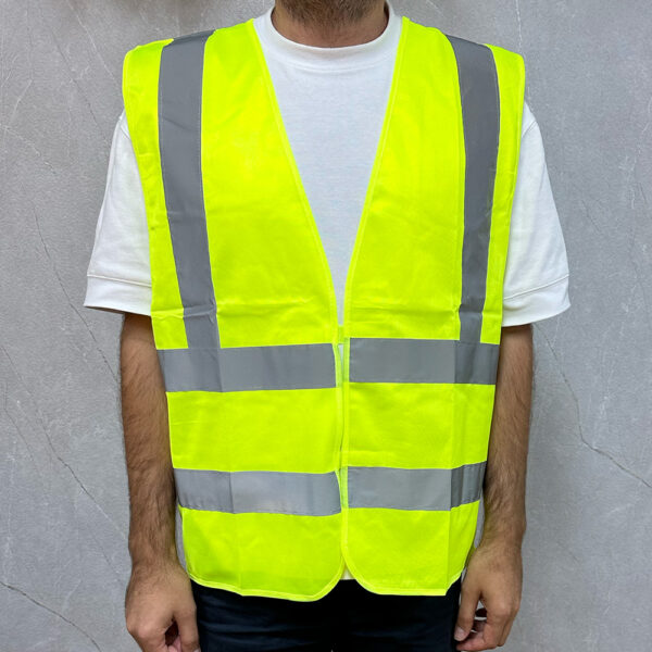 אפוד זוהר תקני עם הדפסה