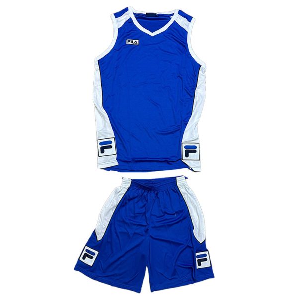 חליפת כדורסל כחול רויאל-לבן [מותג FILA] – בעיצוב עצמי אונליין