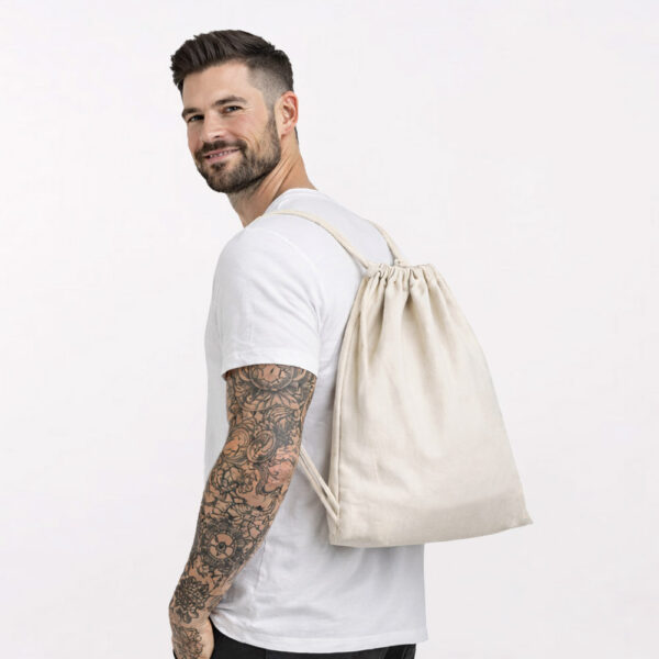 הדפסה על תיקי שרוך מכותנה איכותית