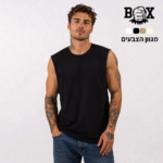 גופיה גזורה - גופיית גולשים איכותית פתח רחב Box [הדפסה על צד אחד]