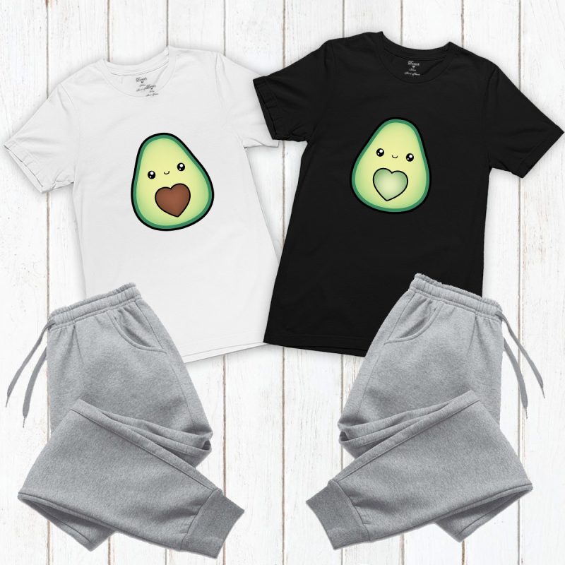 סט פיג׳מות זוגי Avocado Mr & Avocado Mrs