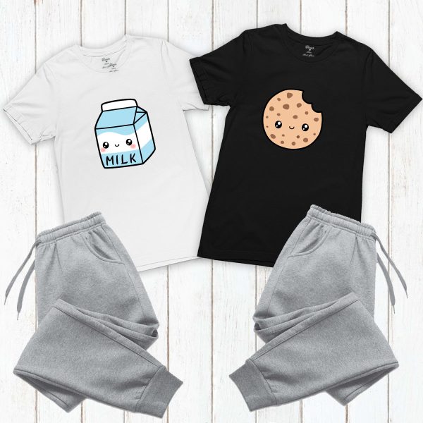 סט פיג׳מות זוגי Milk & Cookies