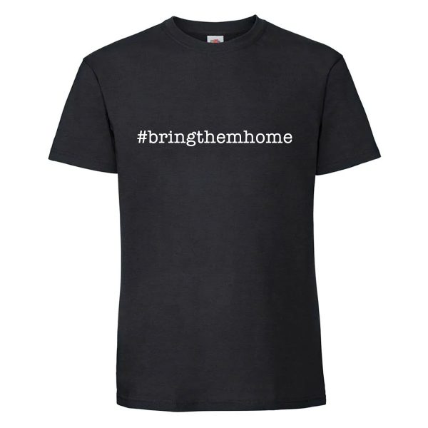 חולצת כותנה איכותית לתמיכה בישראל דגם “BringThemHome”