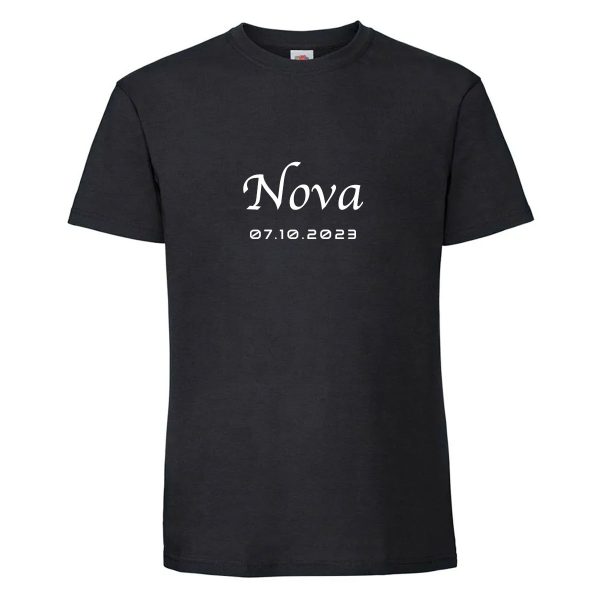 חולצת כותנה איכותית לתמיכה בישראל דגם “Nova”
