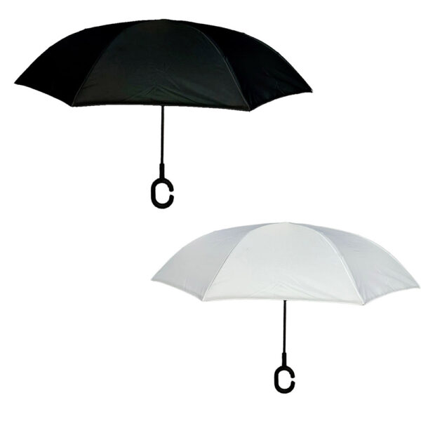 מטריה מתהפכת איכותית 23 אינצ׳ דגם דואט