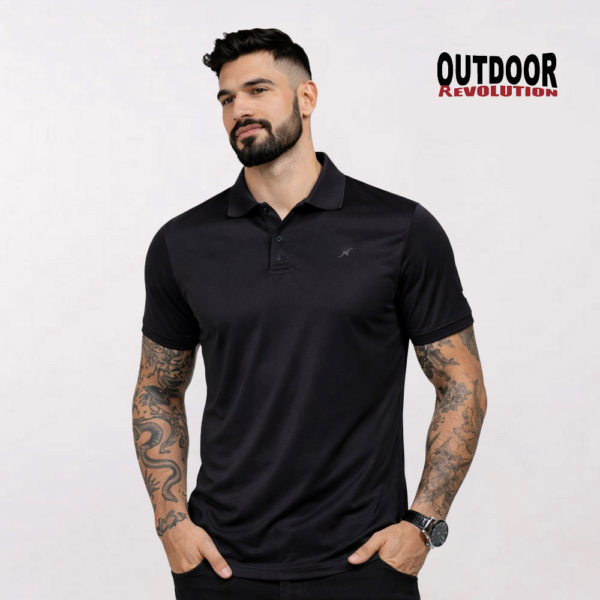 חולצת פולו דרייפיט איכותית מותג Outdoor [הדפסה על שני צדדים]