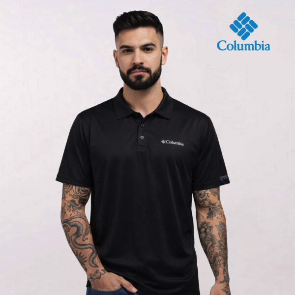 חולצת פולו דרייפיט מותג Columbia [הדפסה על צד אחד]