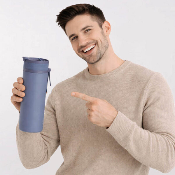 ASPEN ספל תרמי ציפוי קרמי פנימי חם/קר 600 מ"ל מותג [ASOBU]