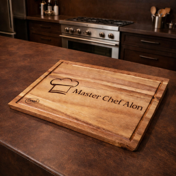 קרש חיתוך עם חריטה ( בוצ'ר עם חריטה) [מותג Comida]