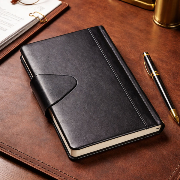 מחברת כריכת PU סגירה מגנטית יוקרתית 168 דף עם חריטה בלייזר [מותג Givony]