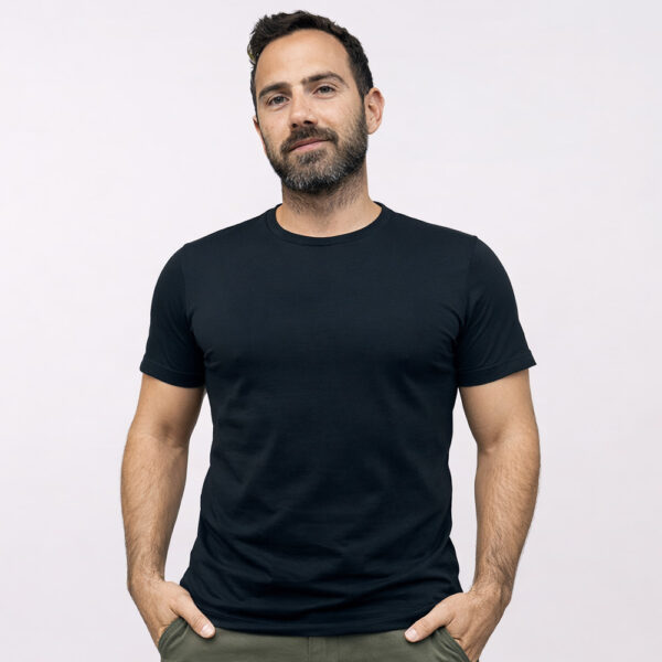 חולצת לייקרה וכותנה איכותית מותג Sense [הדפסה על צד אחד]