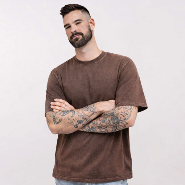 חולצת אוברסייז דגם סטון ווש מותג Sense [הדפסה על שני צדדים]