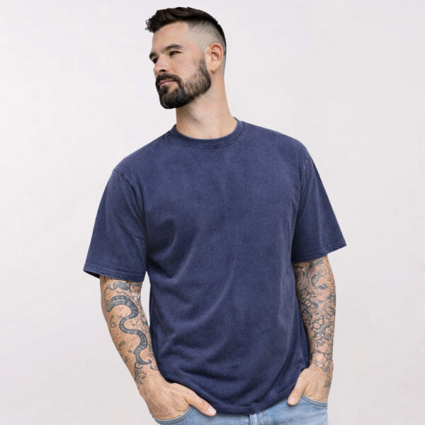 חולצת אוברסייז דגם סטון ווש מותג Sense [הדפסה על צד אחד]