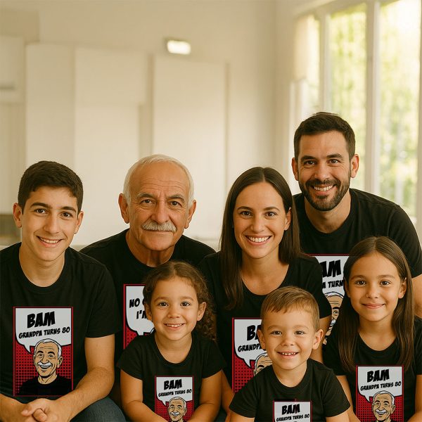 סט לאירוע משפחתי "קומיקס סבא״
