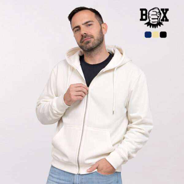 קפוצון רוכסן פרימיום איכותי מותג BOX [הדפסה על שני צדדים]