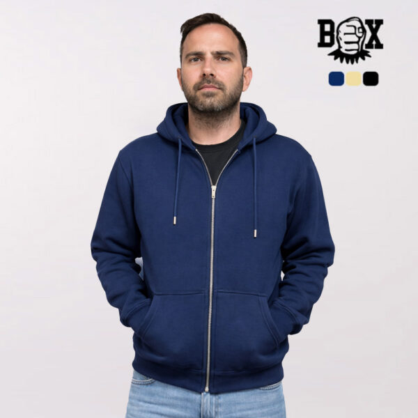 קפוצון רוכסן פרימיום איכותי מותג BOX [הדפסה על שני צדדים]