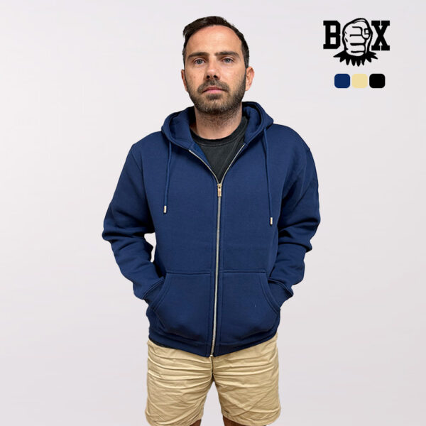 קפוצון רוכסן פרימיום איכותי מותג BOX [הדפסה על שני צדדים]