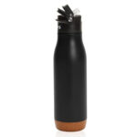 בקבוק טרמי קיווי שחור 550 מ״ל שומר קור וחום משולב שעם מותג Minus לחריטה בלייזר
