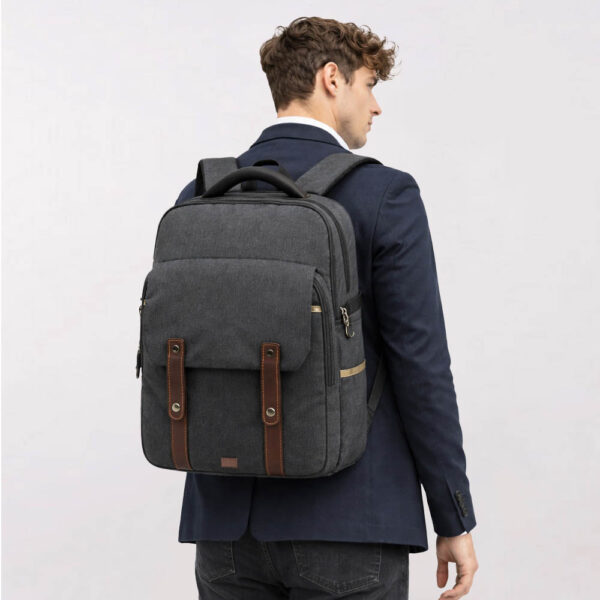 תיק גב למחשב נייד OM2078 Mito עם תא מרופד, מספר תאים לארגון חכם ומערכת גב אורטופדית. מתאים לעבודה, לימודים ונסיעות יומיומיות.