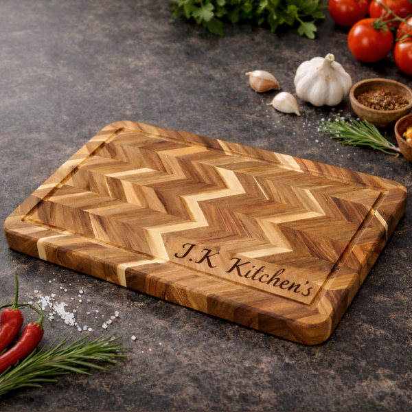 קרש חיתוך עם חריטה