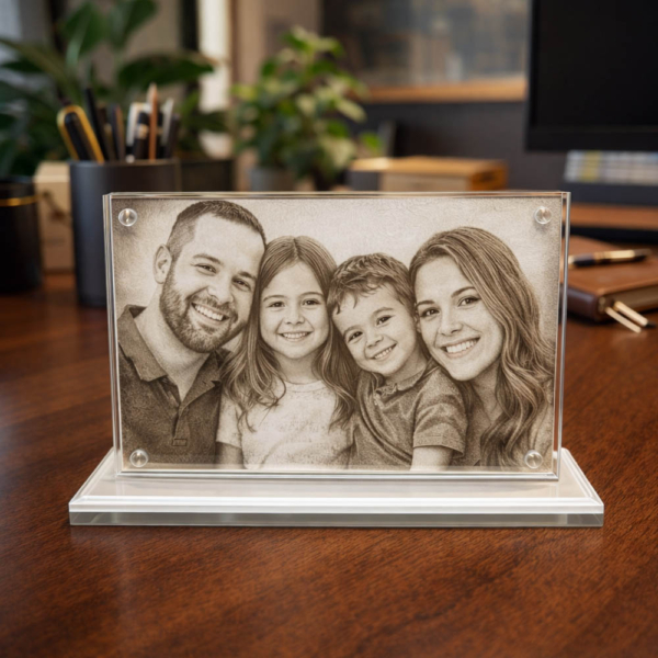 מעמד זכוכית שולחני מגנטי