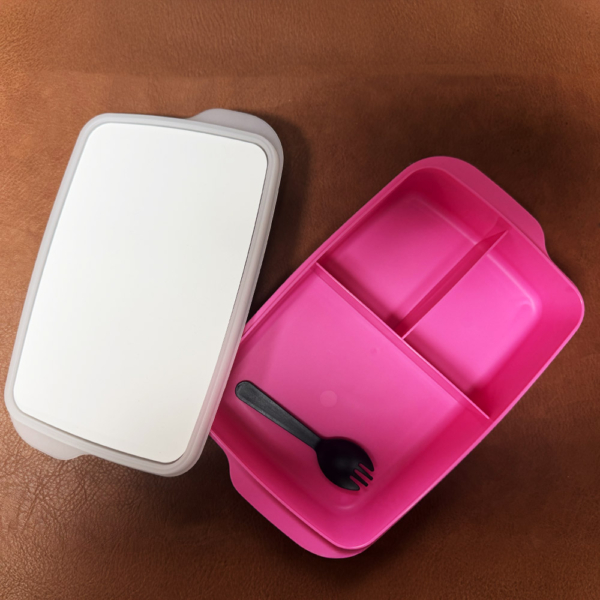 קופסת אוכל לילדים בהתאמה אישית עם שם והדפס צבעוני