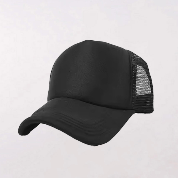 כובע רשת שחור איכותי עם הדפסה