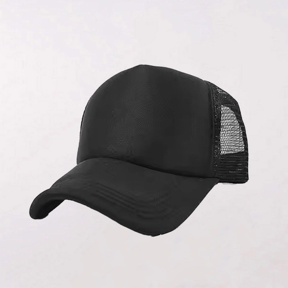 כובע רשת שחור איכותי עם הדפסה – תמונה 2