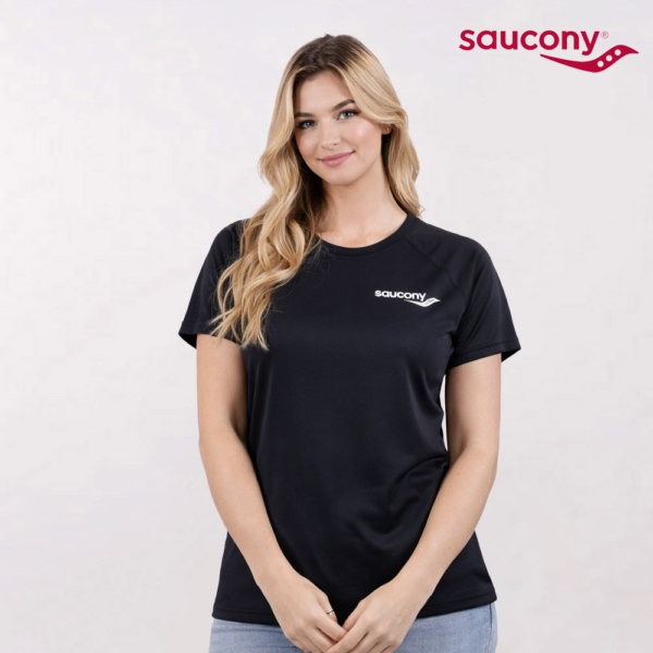 חולצת נשים דרייפיט מותג Saucony [הדפסה על שני צדדים]