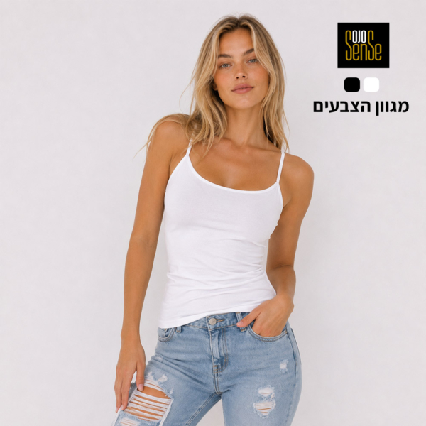 גופיית נשים ספגטי עם הדפסה